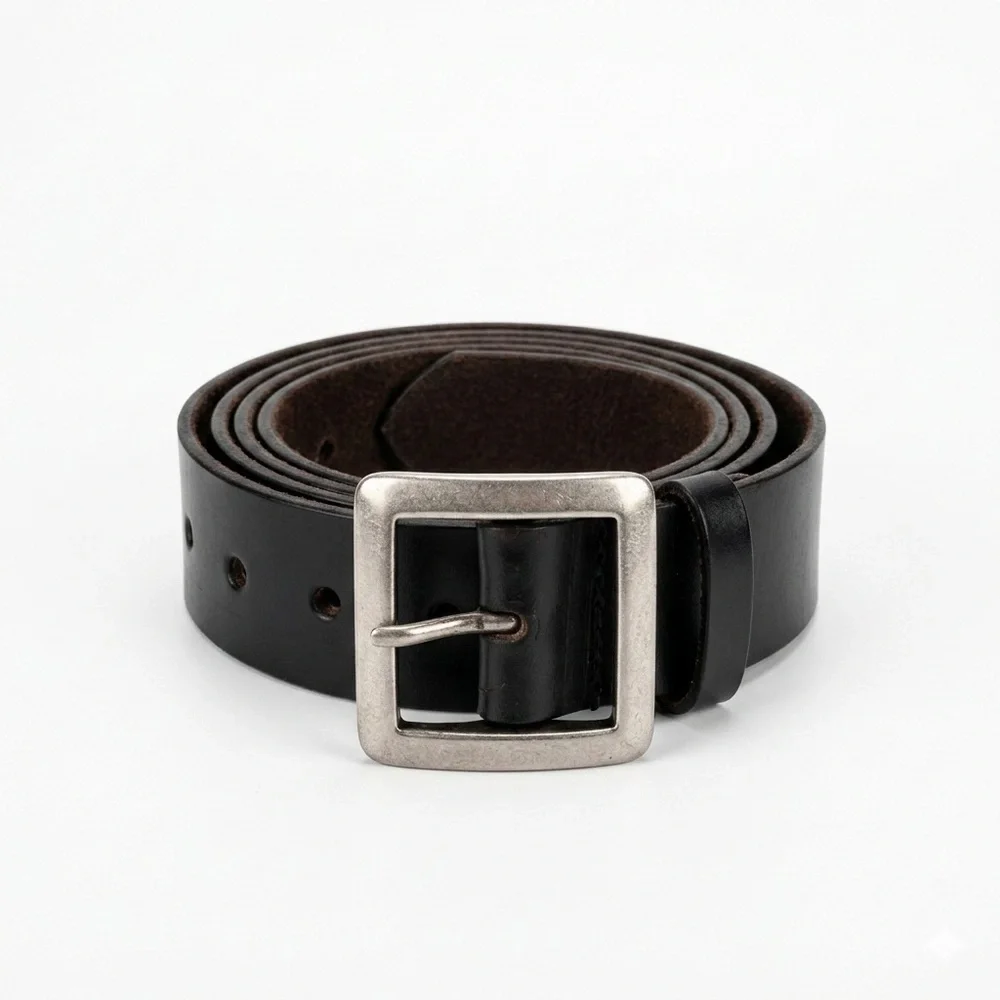 Men’s Genuine Leather Work Belt Made In USA Size 44
